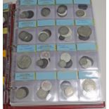 A coin album containing mainly Europe and world, 19th to 20th century, including Denmark, Sweden,