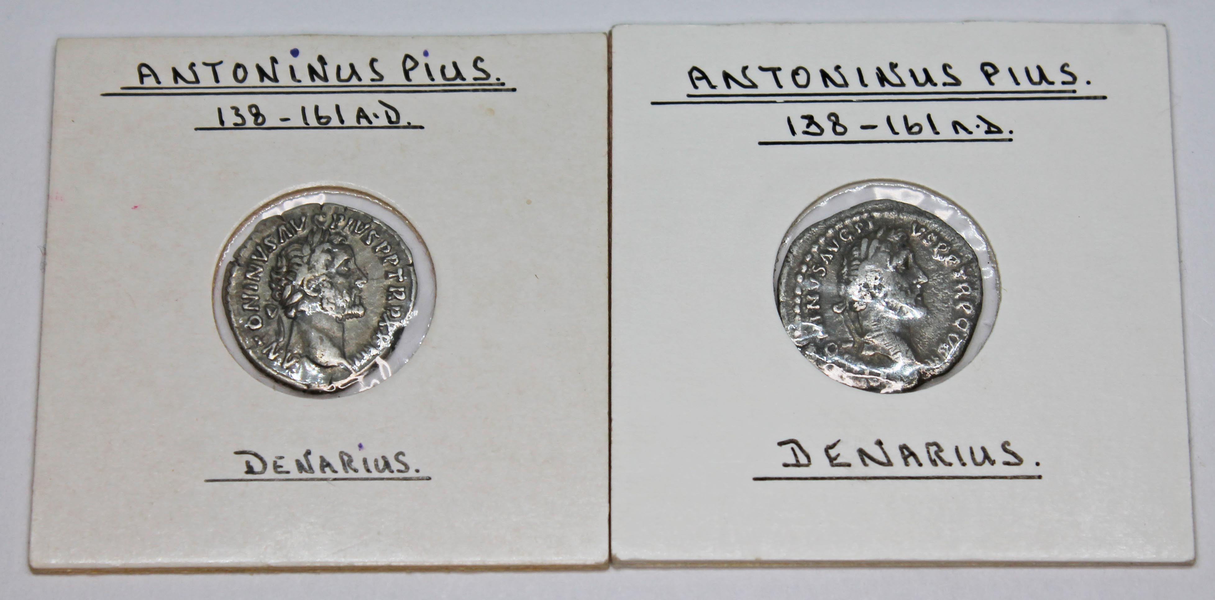 A group of twelve ancient Roman coins Antoninus Pius 138-161 A.D denarius to include 1 x Pax, 1 x - Image 13 of 13