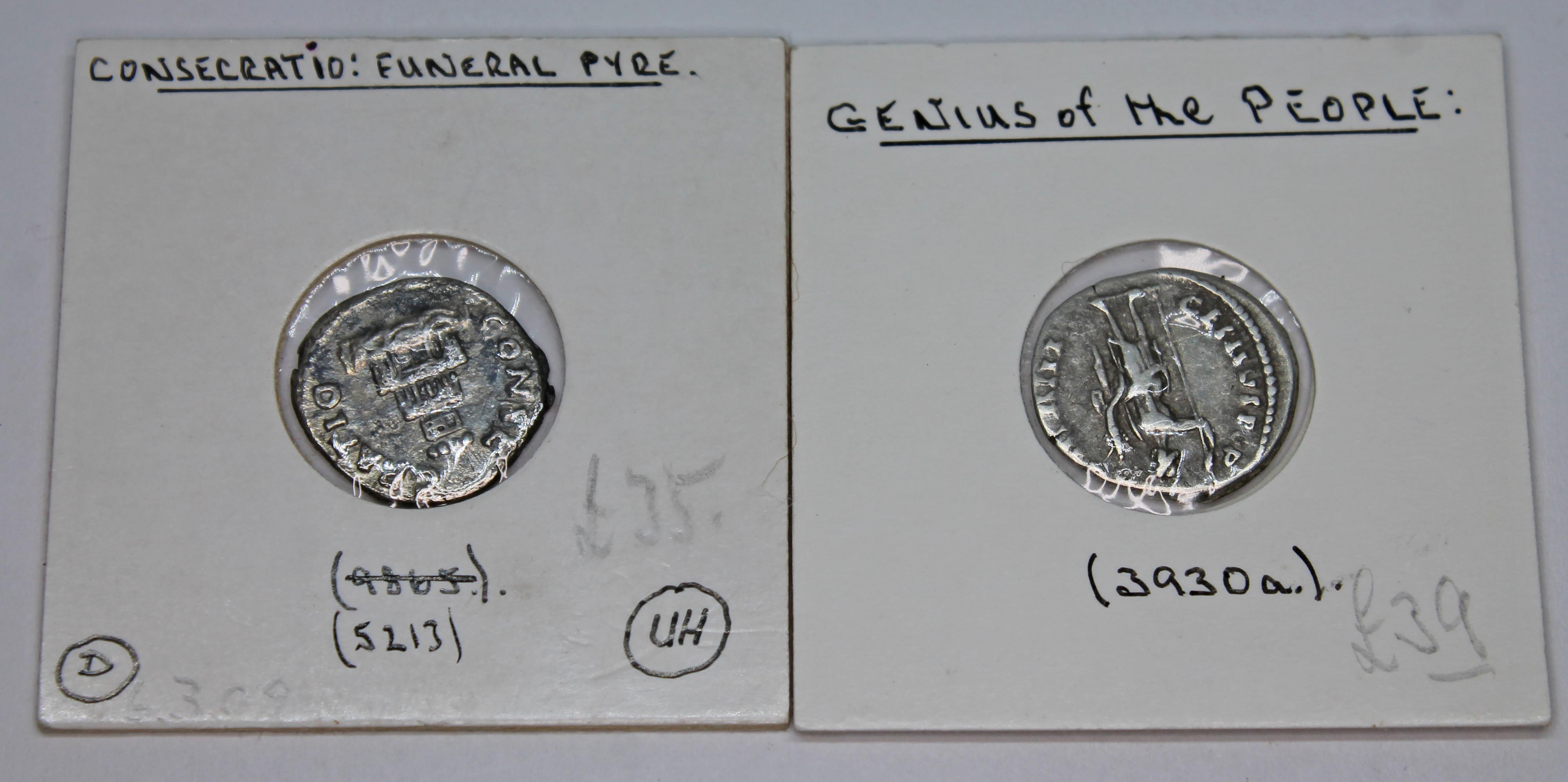 A group of twelve ancient Roman coins Antoninus Pius 138-161 A.D denarius to include 1 x Pax, 1 x - Image 6 of 13