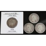 William IV (1830-1837), two shillings, 1835 & two shillings, 1837.