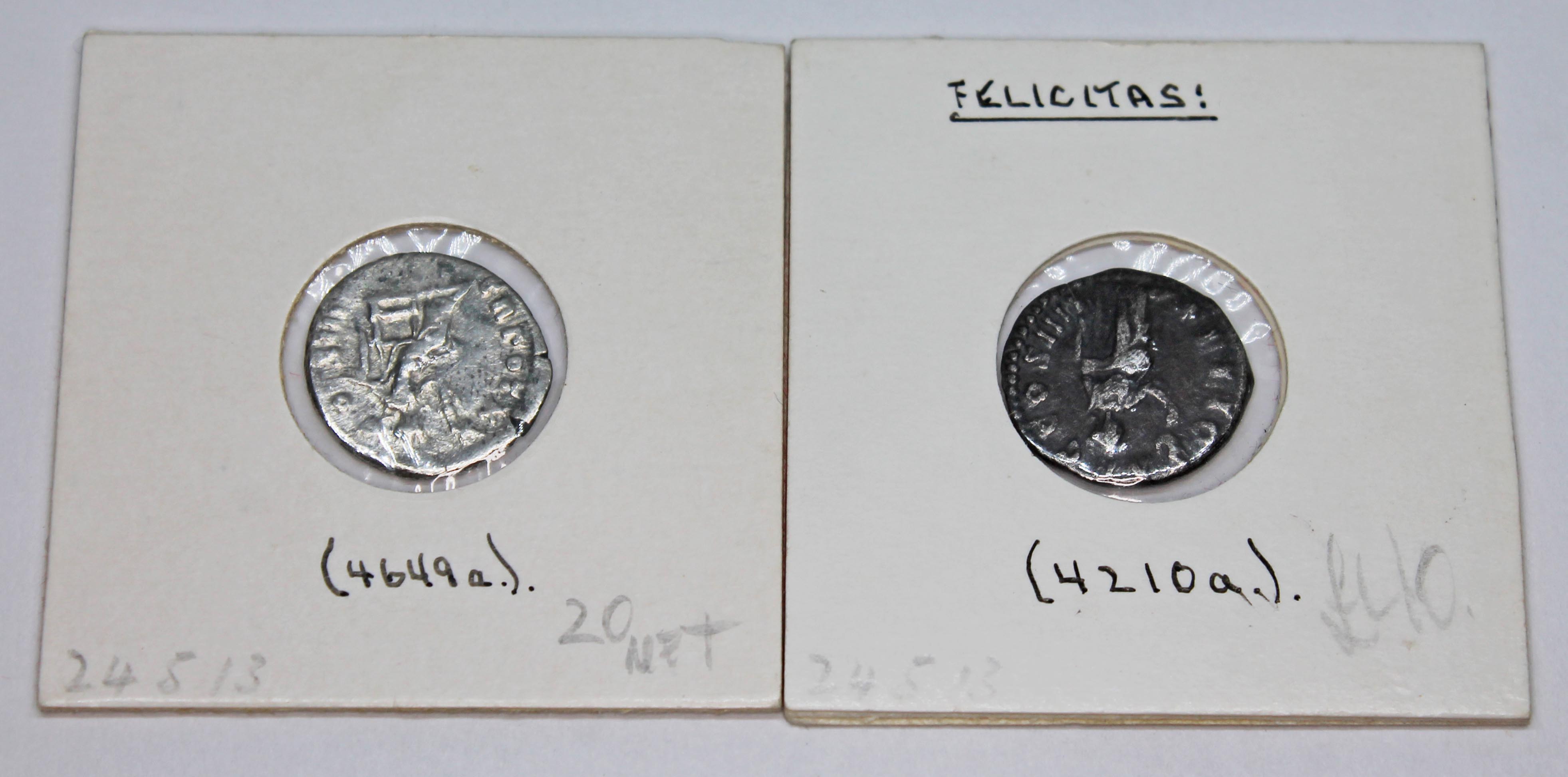 A group of twelve ancient Roman coins Antoninus Pius 138-161 A.D denarius to include 1 x Pax, 1 x - Image 8 of 13