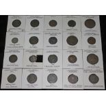 Twenty various tokens including 2 x Bishopsgate London Isaac Earlysman Sparrow unofficial farthing