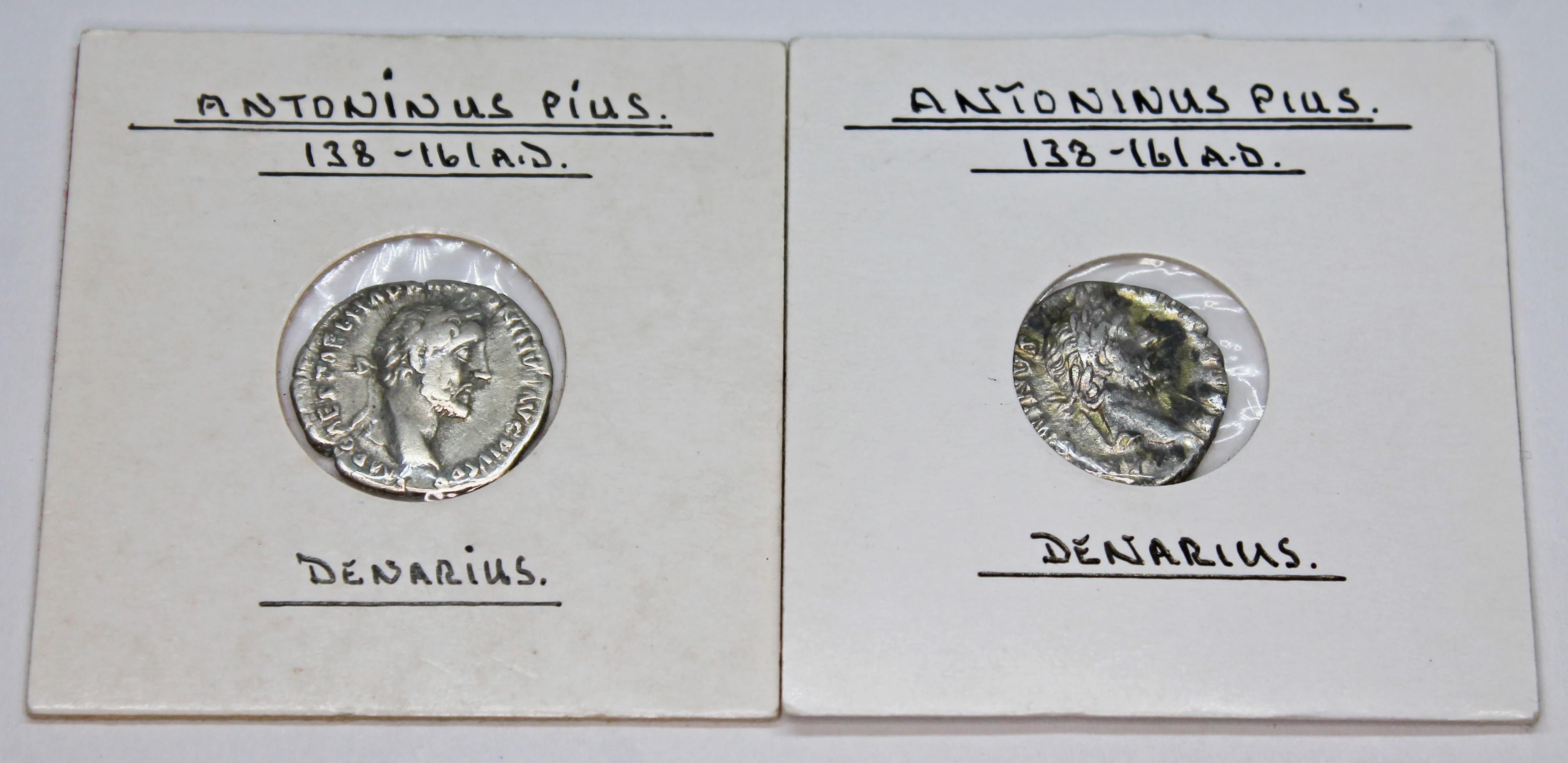 A group of twelve ancient Roman coins Antoninus Pius 138-161 A.D denarius to include 1 x Pax, 1 x - Image 11 of 13