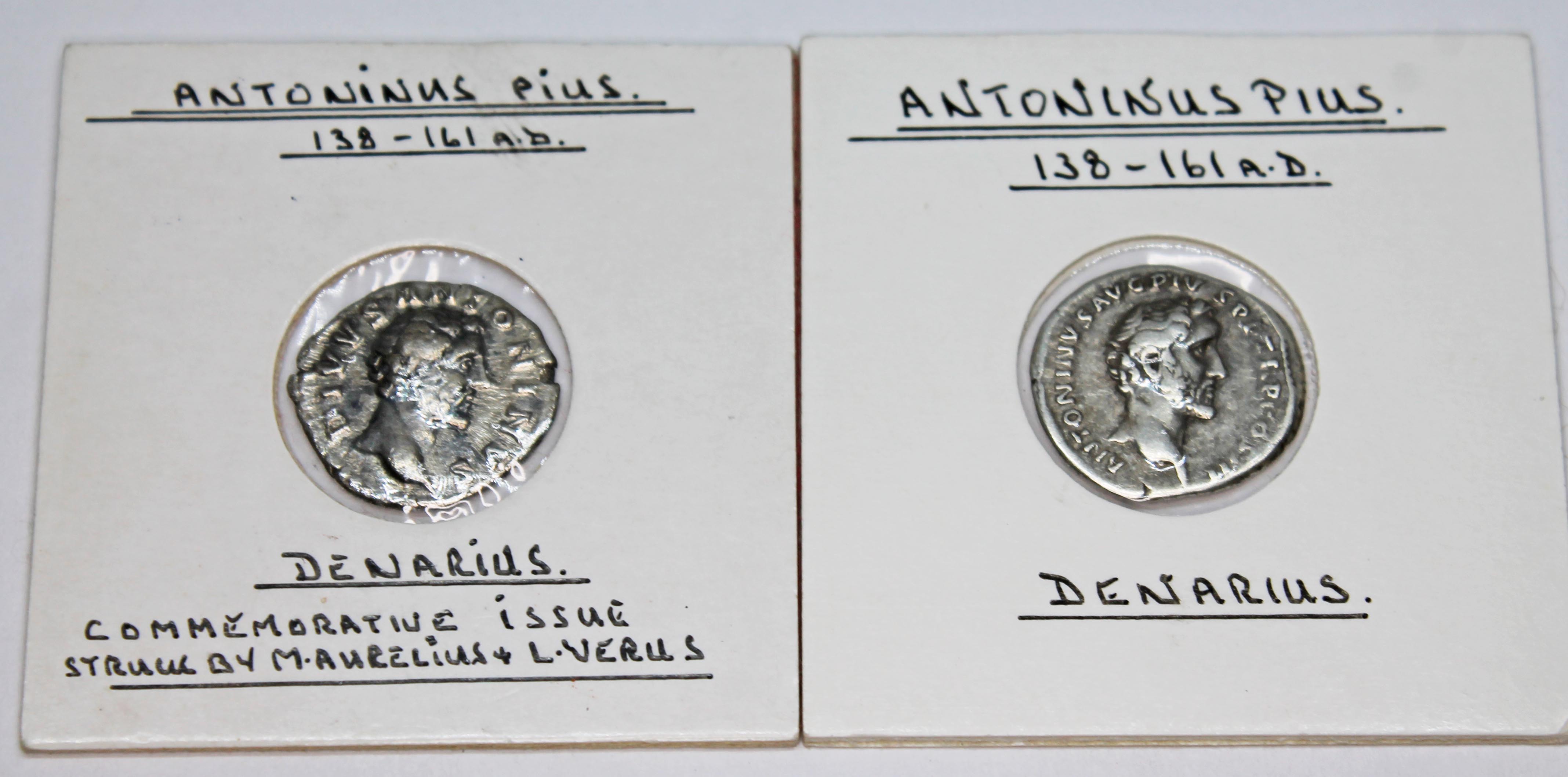 A group of twelve ancient Roman coins Antoninus Pius 138-161 A.D denarius to include 1 x Pax, 1 x - Image 7 of 13