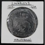 Charles I (1625-1649), halfcrown, m.m. r, 1644-1645.