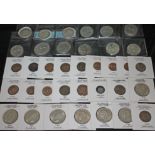 A group of thirty eight florins and farthings to include 22 x florins various dates 1914 to 1939,