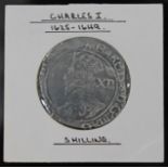 Charles I (1625-1649), shilling, m.m. triangle in circle, large briot bust.