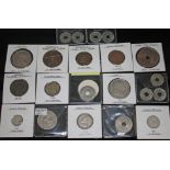 A collection of African coins to include 1 x Moambique 50 centavos 1936, 1 x Congo free state 10