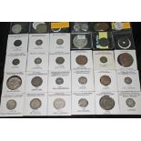 A collection of world coins to include 6 x Malaysia Malacca lead coins c 1580, 1 x East Friesland