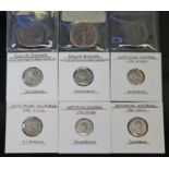A group of nine ancient Roman coins to include 4 x Septimius Severus 193-211 A.D denarius (1 x