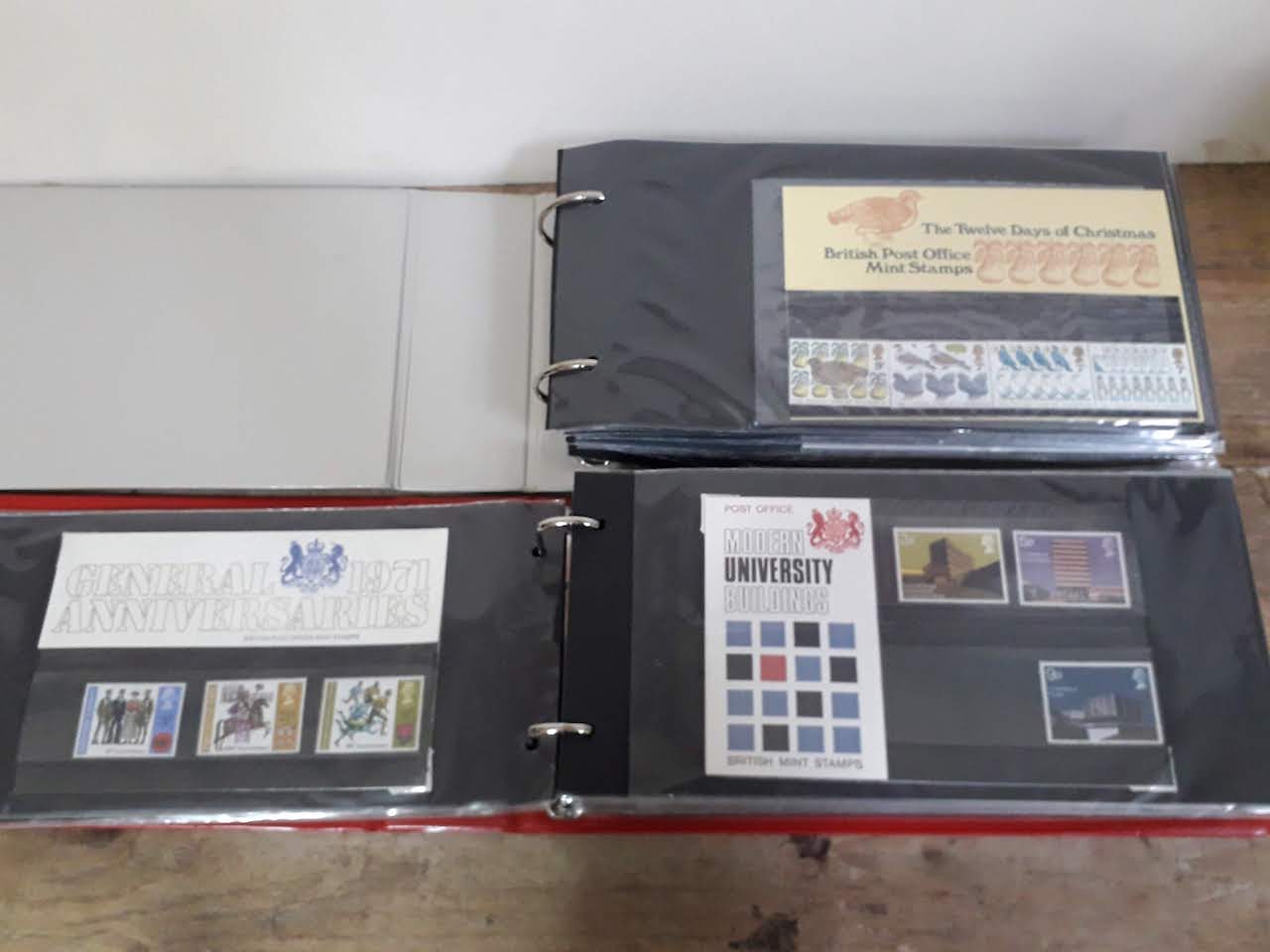 GB British Post Office mint stamp packs, 4 albums, circa 1970s, some high value, collectors packs, - Image 6 of 46