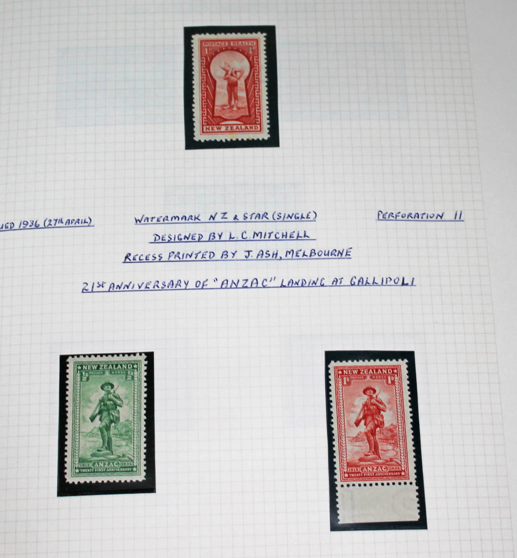 New Zealand mint stamp collection, one Stanley Gibbons Tower stamp album, 1920 to 1974, Victory - Image 7 of 10