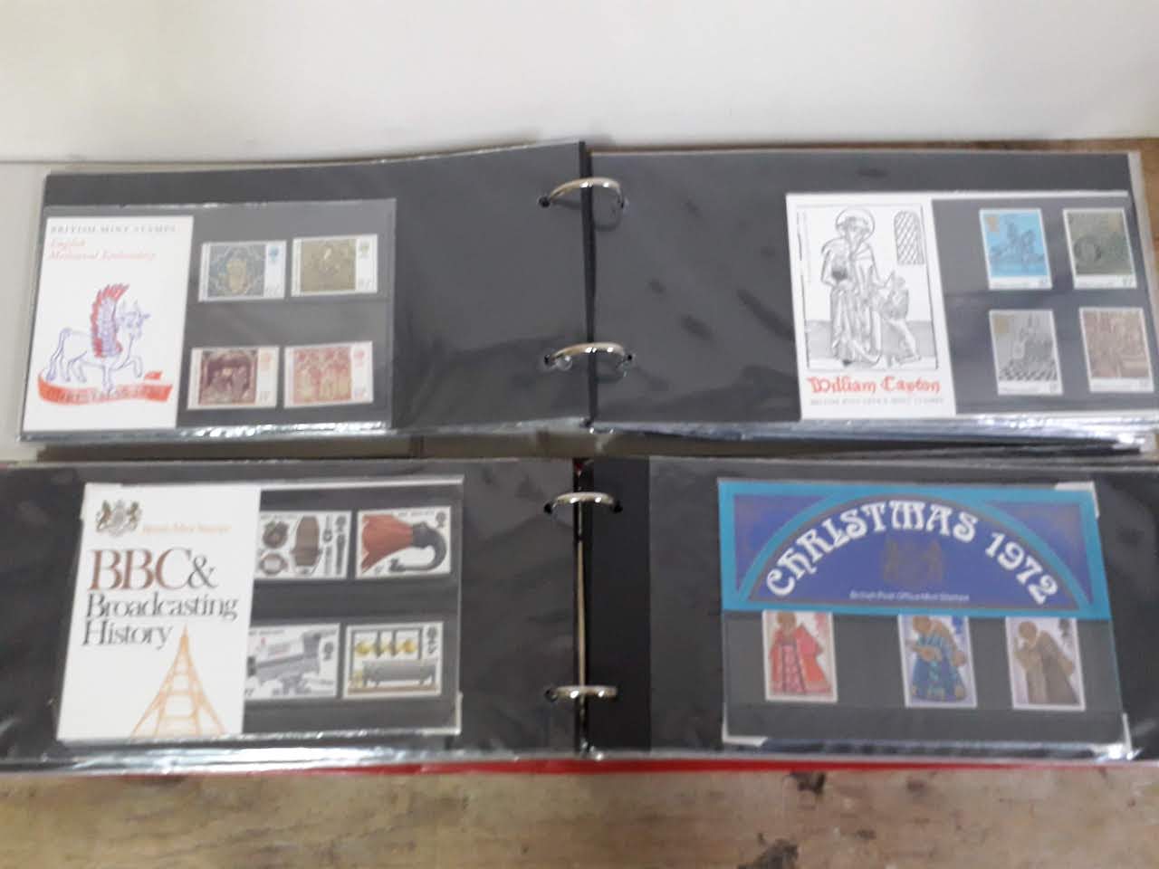 GB British Post Office mint stamp packs, 4 albums, circa 1970s, some high value, collectors packs, - Image 12 of 46