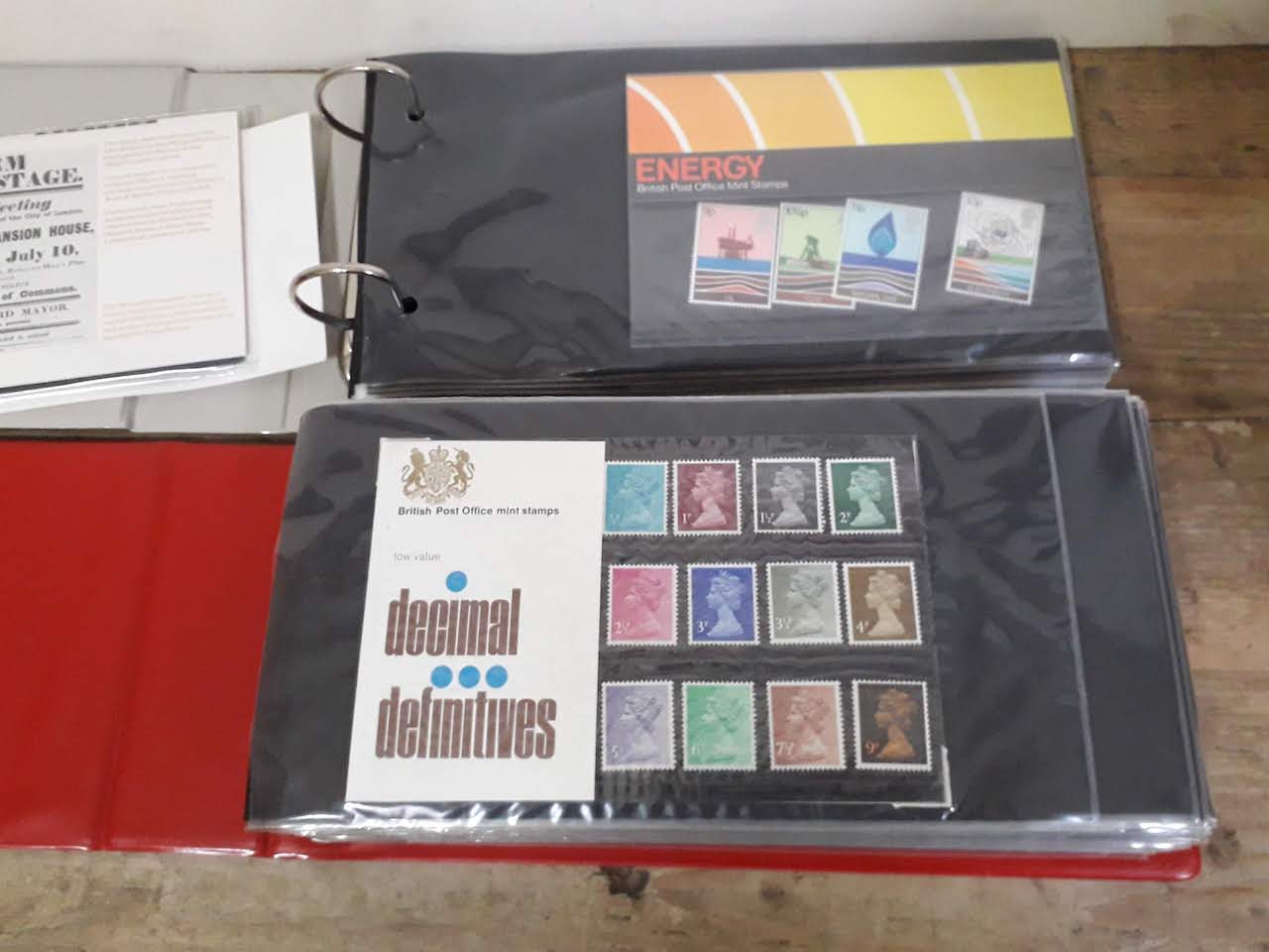 GB British Post Office mint stamp packs, 4 albums, circa 1970s, some high value, collectors packs, - Image 2 of 46