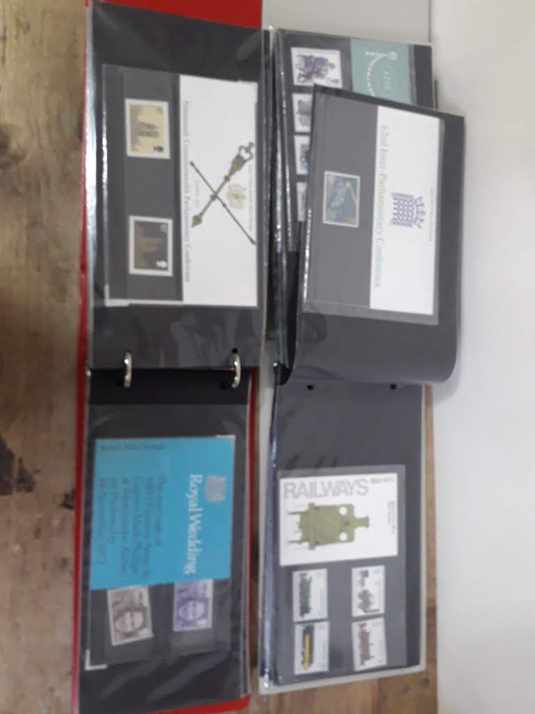 GB British Post Office mint stamp packs, 4 albums, circa 1970s, some high value, collectors packs, - Image 21 of 46