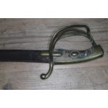 A 19th Century Russian cavalry sabre, length 101.5cm.