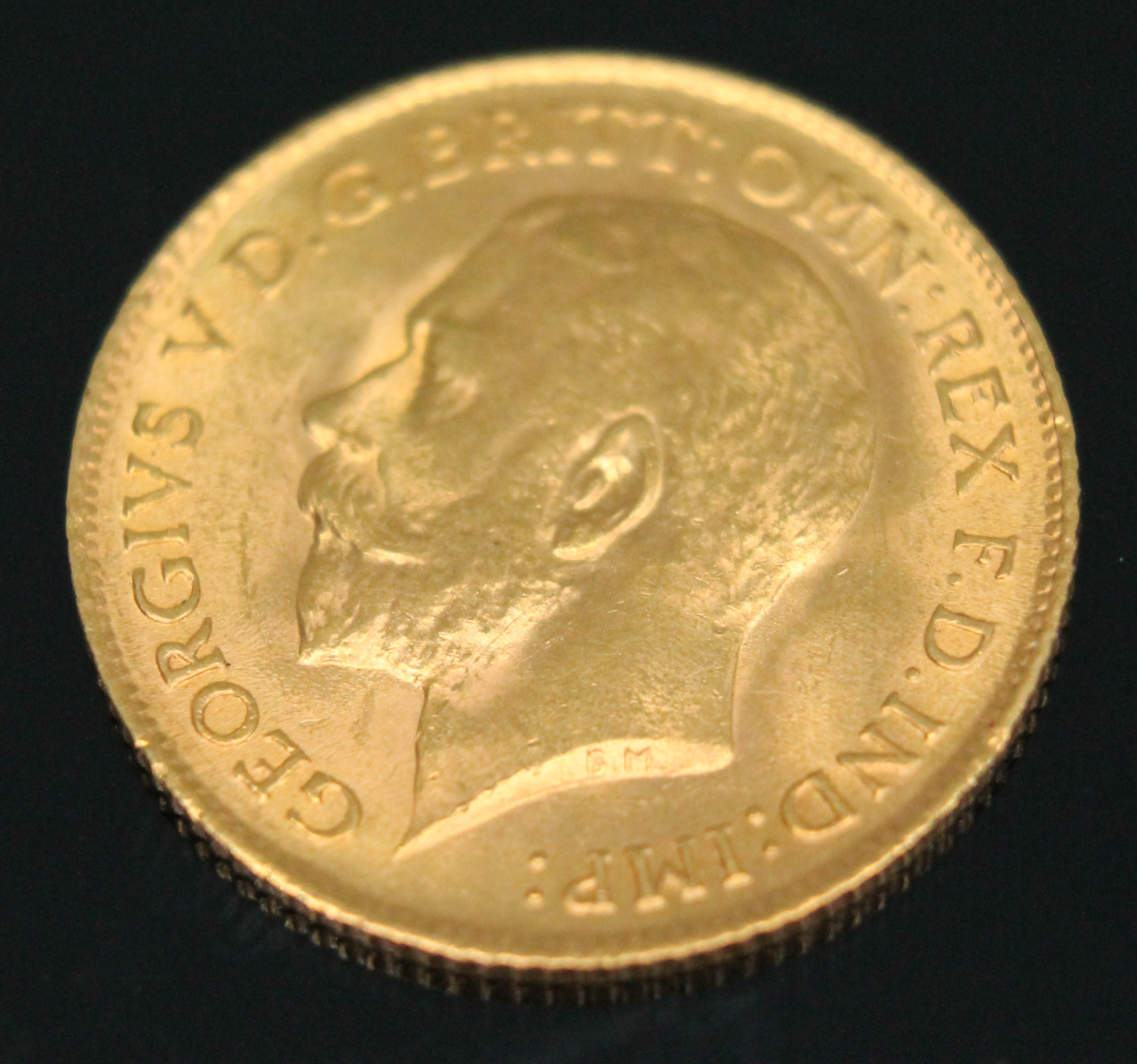 George V half sovereign 1914 with certificate ONLY 10% BUYER'S PREMIUM (INCLUSIVE OF VAT) NORMAL