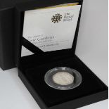 Royal Mint 2009 UK Kew Gardens silver proof 50p coin, boxed with certificate.