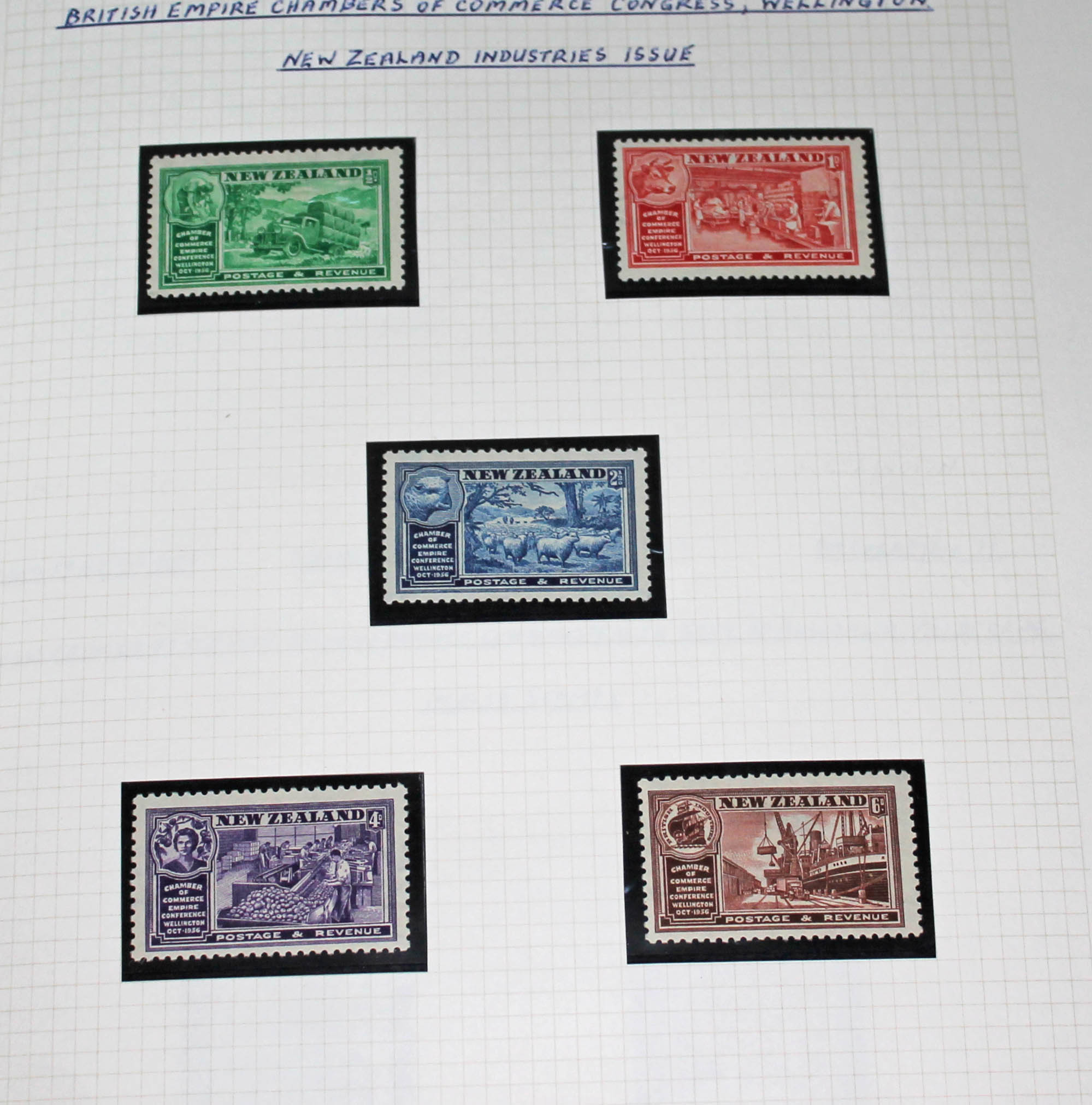 New Zealand mint stamp collection, one Stanley Gibbons Tower stamp album, 1920 to 1974, Victory - Image 6 of 10