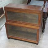 A Globe-Wernicke two part sectional bookcase.