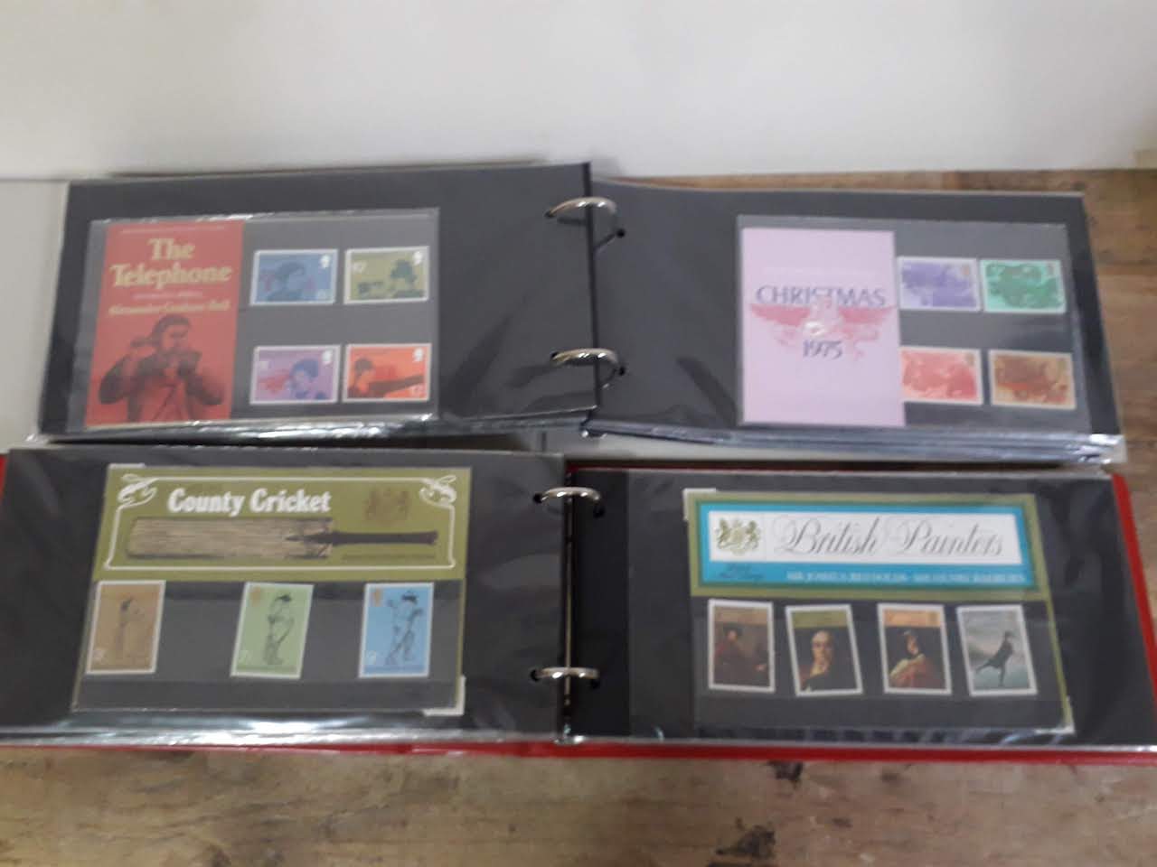 GB British Post Office mint stamp packs, 4 albums, circa 1970s, some high value, collectors packs, - Image 18 of 46