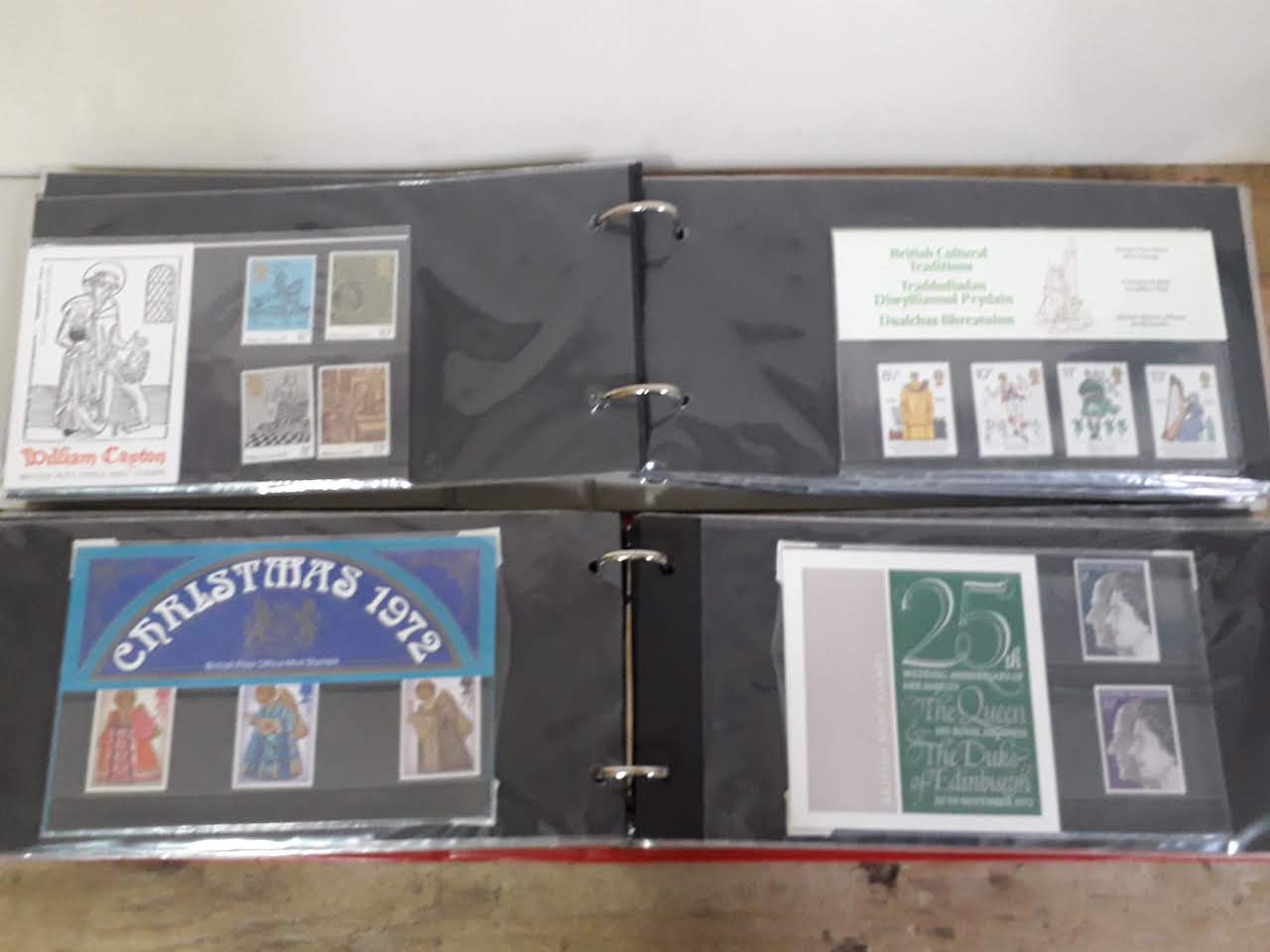 GB British Post Office mint stamp packs, 4 albums, circa 1970s, some high value, collectors packs, - Image 13 of 46