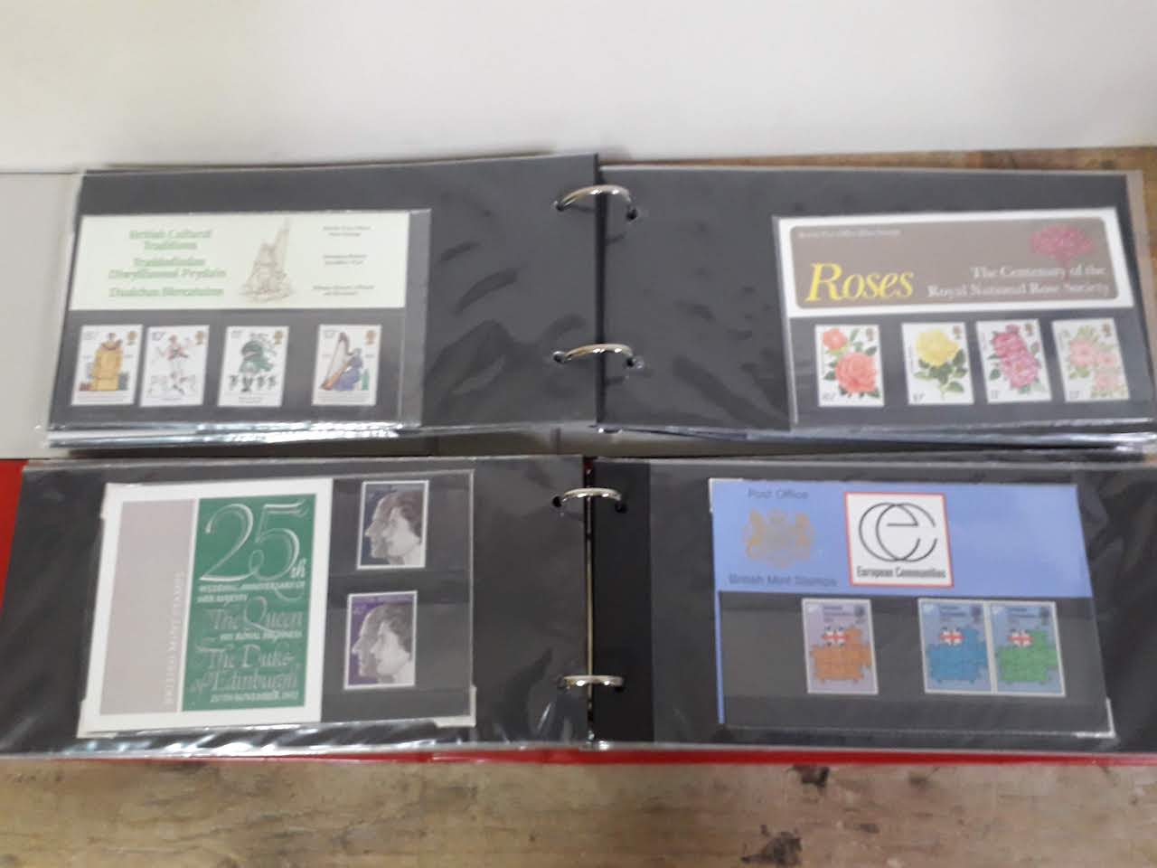 GB British Post Office mint stamp packs, 4 albums, circa 1970s, some high value, collectors packs, - Image 14 of 46