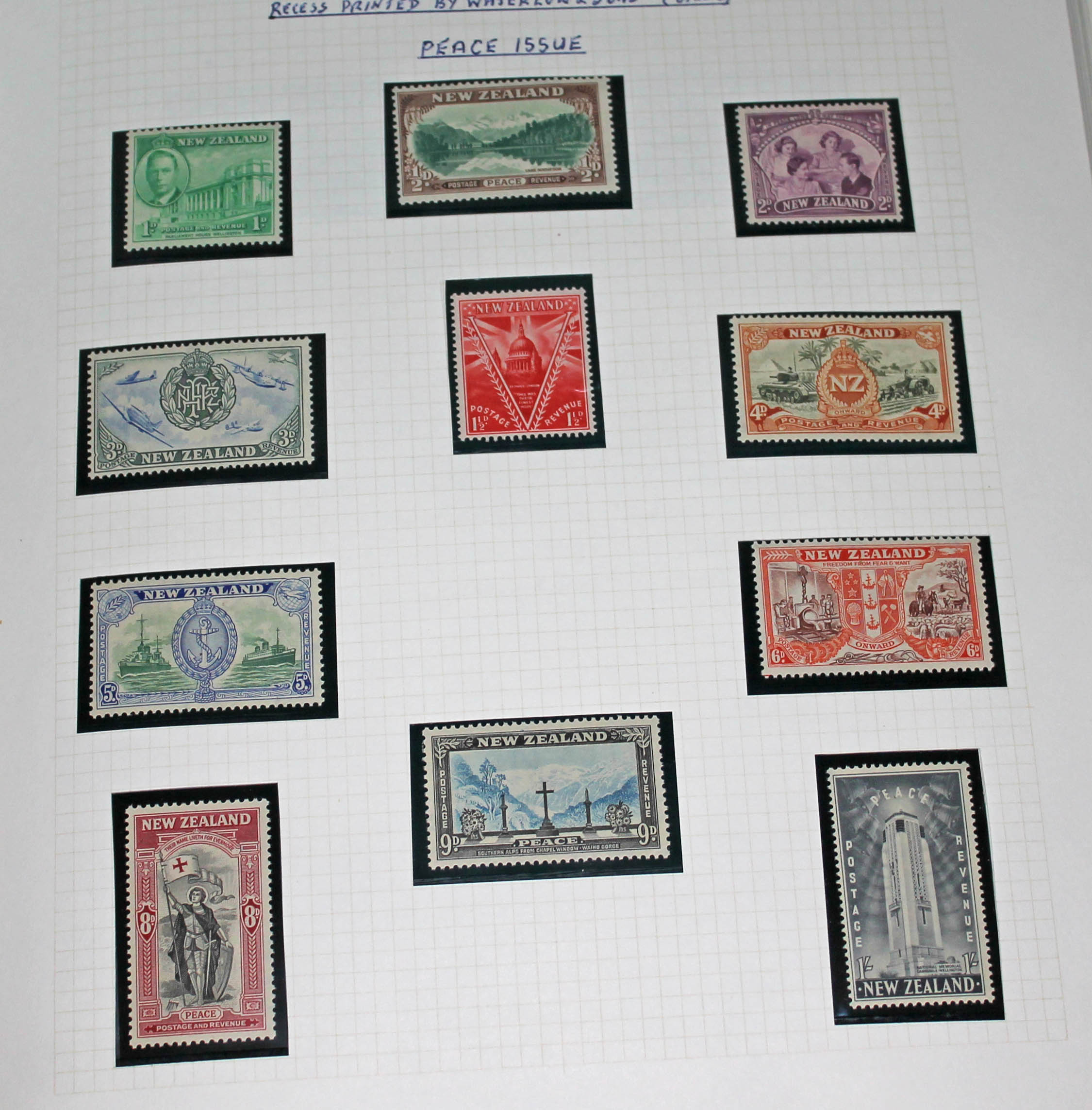 New Zealand mint stamp collection, one Stanley Gibbons Tower stamp album, 1920 to 1974, Victory - Image 3 of 10