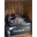 Boxed of pair of Dunlop golf shoes-size UK 9.5