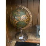 Vintage wooden globe