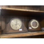 2 mantel clocks.