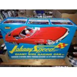 A vintage Topper Toys remote controll car 'Johnny Speed'.