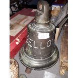 A large antique ship's bell 'Bellona', almost 5kg.
