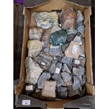A collection of various minerals and rocks.
