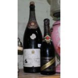 Louis Roederer Extra Quality champagne magnum, together with a bottle of 1945 ERnest Irroy