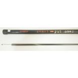 A Silstar Reakt 10m put over graphite fishing pole, 10 sections, action A5-15, the tip section