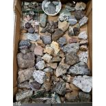 A collection of various minerals and rocks.