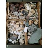 A collection of various minerals and rocks.