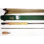 An Orvis Silver Label TL 10' two piece fly fishing rod, Mid Flex 8.0 #8 weight, 4 3/4oz with rod bag