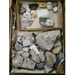 A collection of various minerals and rocks.