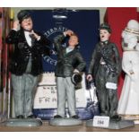 Royal Doulton limited edition figurines; Charlie Chaplain and Laurel & Hardy.