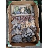 A collection of various minerals and rocks.