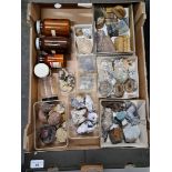 A collection of various minerals and rocks to include geodes etc.