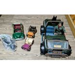 3 boxes of Action Man figures, vehicles, clothing and accessories