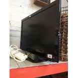 A Haier 24" LCD TV with remote.
