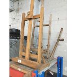 2 artist's easels