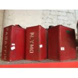 3 vintage petrol canisters.