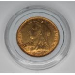 Victorian 1893 sovereign, 10% buyer's premium (inclusive of VAT), normal online bidding fees apply.