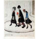 After Laurence Stephen Lowry (1887-1976), My Family, off set lithograph, 21cm x 26.5cm, blindstamp