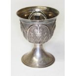 A Scottish silver Millennium goblet, Richard Jarvis, Edinburgh 2000, limited edition number 10/